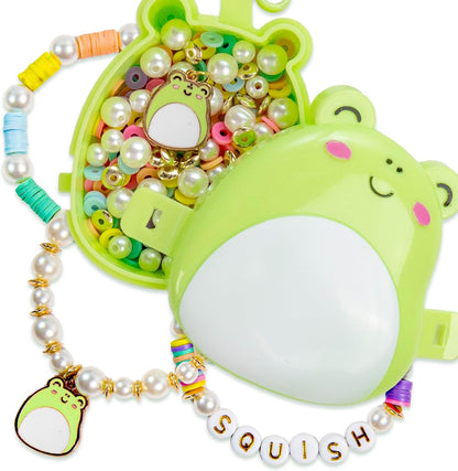 Original Squishmallows Archie The Axolotl Bracelet Kit, Friendship Bracelet Kit, Charm Bracelet Making Kit, Gifts for Girls, Squishmallows for Boys, Craft Kits