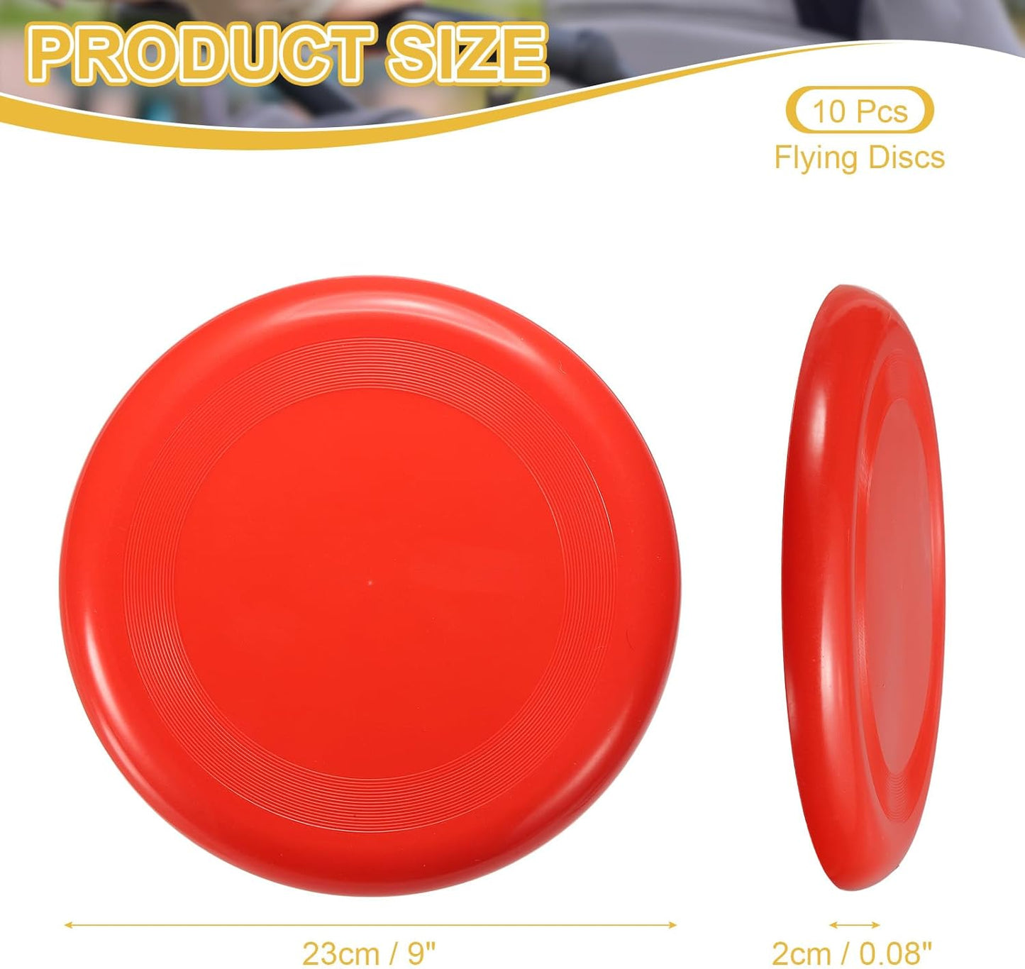 PATIKIL Flying Disc Colorful Plastic Flying Disk Flyer for Outdoor Sports Training Playing Lawn Game