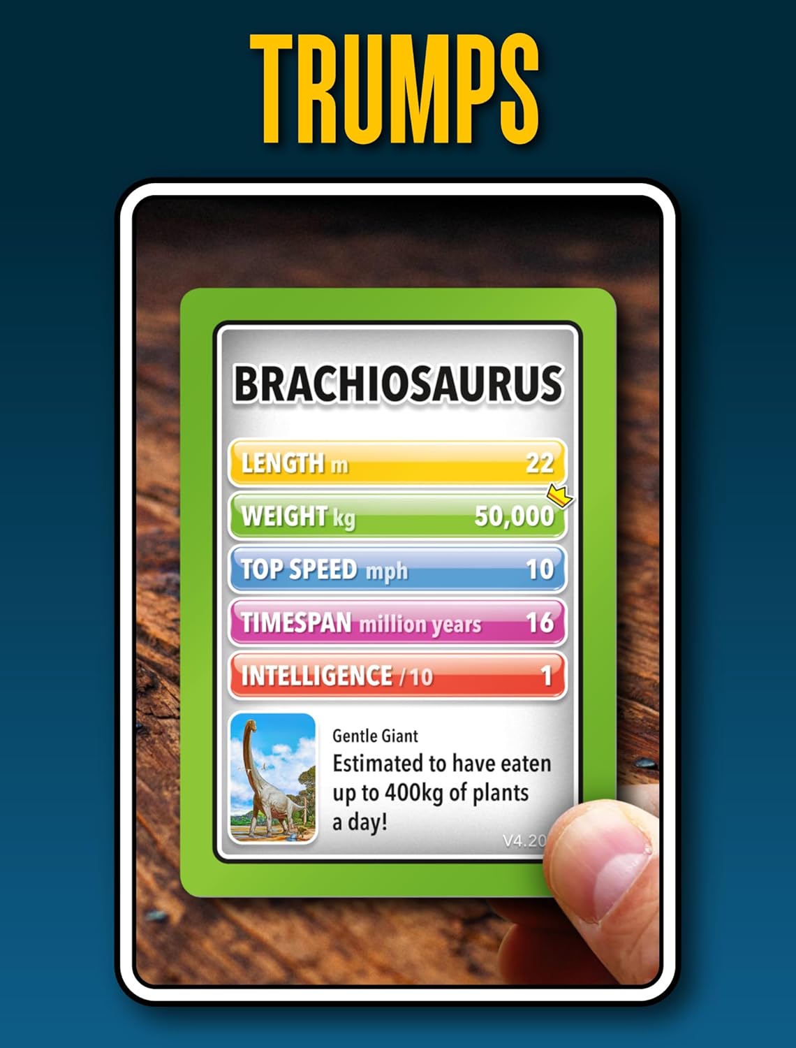 SMART CARDS DINOSAURS Card Game - Matching Pairs, Snap, Trumps, Rummy, Happy Families (7 Games To Play) | Travel Game, Gift, Stocking Stuffer | for Adults, Kids, Boys, Girls | Age 5+, 1-8 Players