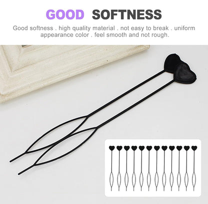 12 Pcs Quick Hair Beader Tool for Braids - Bead Threader for Hair, Easy Loop Styling Kit for Kids Girls, Kids Hair Styling Essentials Kit