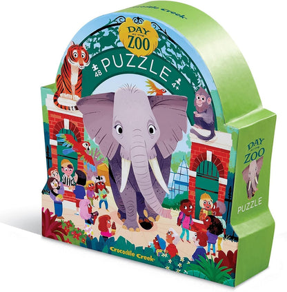 Crocodile Creek Above + Below 48-Piece Jigsaw Floor Puzzle - Fun Floor Puzzles for Kids Ages 4-8, Jumbo Unicorn