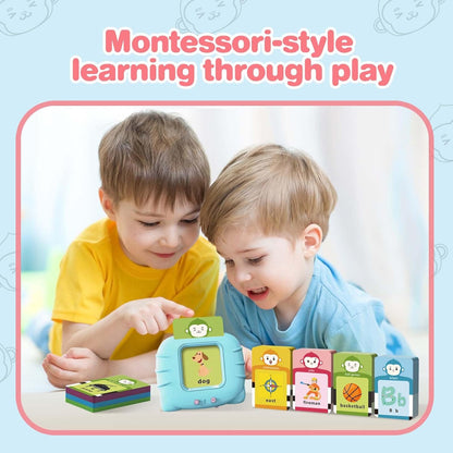 Toddler Girls Toys Talking Flash Cards-296 Sight Words, Educational Toys for 1 2 3 4 Year Old, Speech Therapy&Autism Learning Materials, Toddler Girlt Birthday Gift with Durable Cards