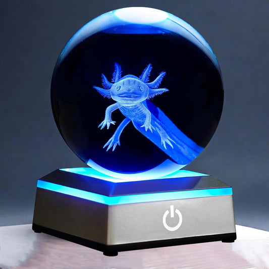3D Solar System Crystal Ball Night Light with LED Colorful Lighting Touch Base 3.15 in Galaxy Planets Glass Ball Lamp Paperweight Astronomy Gift Decor for Boys Girls Kids Birthday Christmas