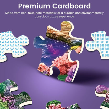 300 Piece Puzzles for Adults,Spring Jigsaw Puzzle for Kids Seniors,Puzzle with Letters on Back,Interlock Perfectly No Dust,Interlock Perfectly No Dust,Challenging Family Activity Game Gifts,20.5*15In