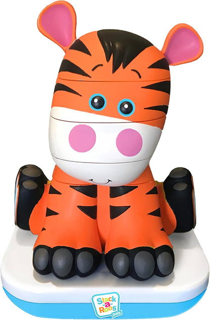 Stack-a-Roos Baby Giraffe by Salus Brands - Animal Stacking Toy, Educational Early Learning Toy for Infants Babies Toddlers, Age 12+ Months - Great Baby Gifts, STEM