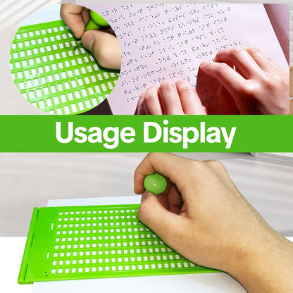 The Blind Abacus - Professional 15-Row Braille Learning Tool with Tactile Signs, ABS Material - Ideal for Math Concept Learning (14+ Years Old and Above to use)
