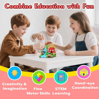 Magnetic Blocks Toys for Kids, 100 PCS Building Blocks Cubes, Stacking Magnetic Tiles Toys for Kids Toddlers Boys Girls Ages 3 4 5 6 7 8-12 Birthday Gifts Party Supplies (Underworld)