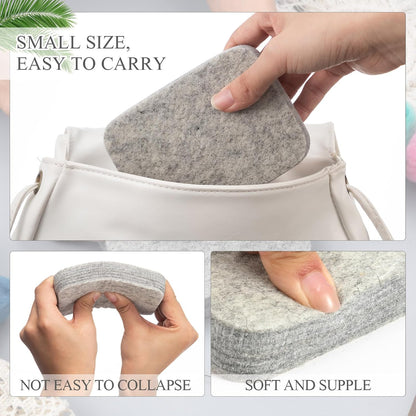 Amylove 4 Pcs Needle Felting Pad Needled Felting Mat Wool Supplies Thick Firm Base Woolen Block for Beginners Crochet Knitting Projects Kit Tool, Gray (8 x 10 x 1 Inch)