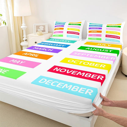 Chemistry Bed Sheets for Kids Teens Girls Boys,Chemical Experiment Fitted Sheet Twin,Science Themed Sheets for Math Lovers,Chemistry Lab Bedding Set,White and Black