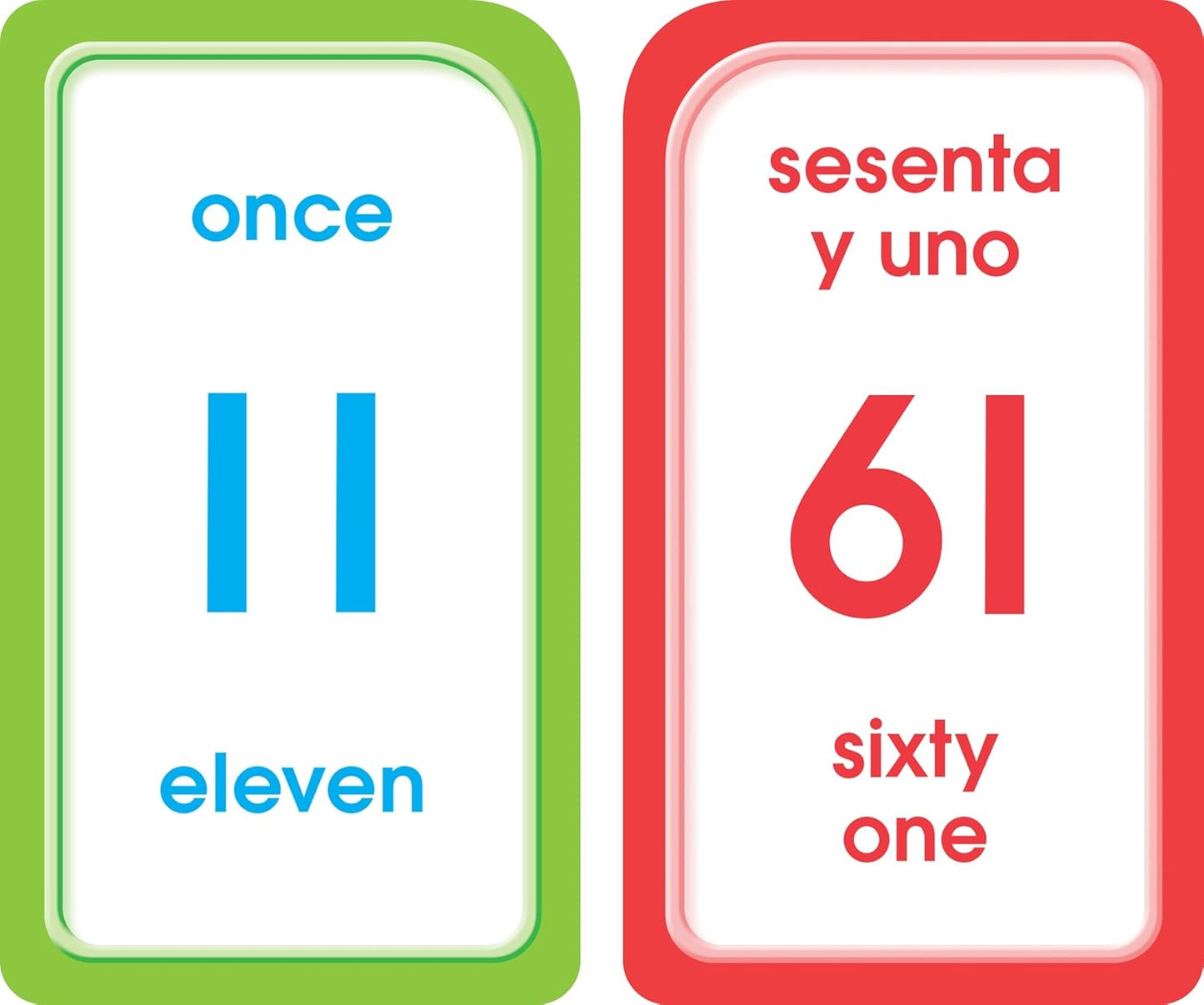 School Zone Spanish Numbers 1-100 Flash Cards: 56 Cards, Preschool, Kindergarten, Numeros 1-100 Tarjetas Ilustrativas, Bilingual, ESL, Language Immersion, Ages 4+ (Spanish/English Edition)