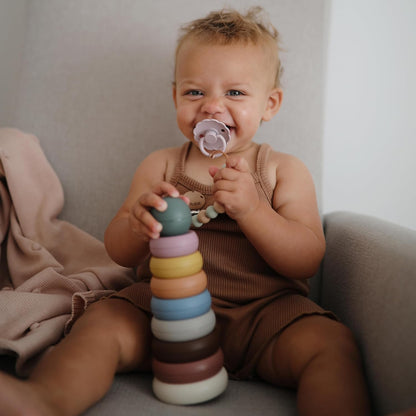 mushie Stacking Rings Toy | Made in Denmark (Original)