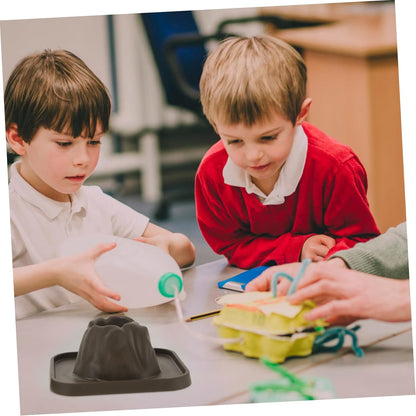 Toddmomy 25Pcs Volcano Science Kit, Plastic Volcanic Eruption Model for Kids STEM Education, Reusable Classroom DIY Experiment Prop