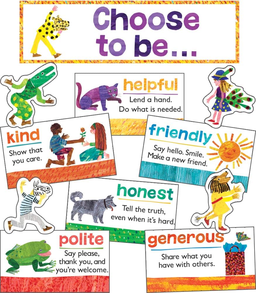 World of Eric Carle 43 pc Bundle of Math Bulletin Board Decorations, Numbers 0-20, Ten Frames, Counters, Place Value Math Manipulatives, Homeschool and Classroom Decor