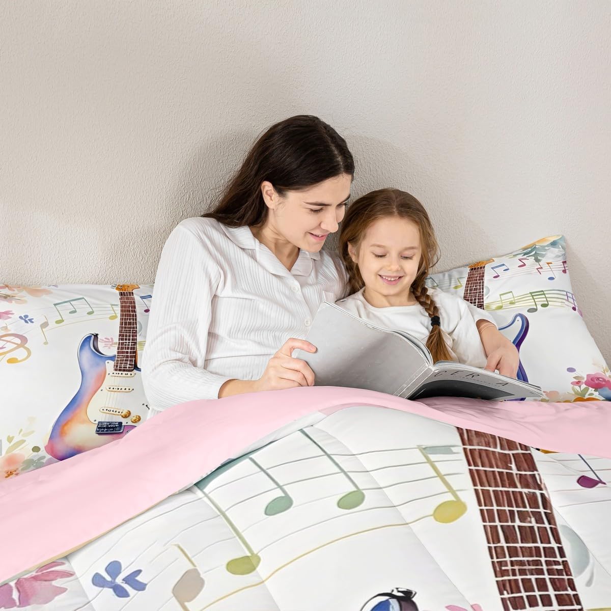 Erosebridal Drum Kit 3D Print Kids Comforter Sets Rock Music Themed Full Bedding Set for Boys Girls Musical Pattern Comforter Set,Colorful Retro Style Quilt Duvet 3 Pcs