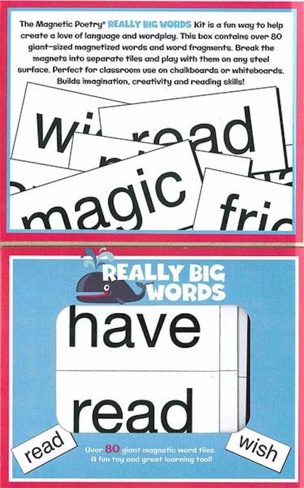Magnetic Poetry - First Words Kit - Words for Refrigerator - Write Poems and Letters on The Fridge - Made in The USA