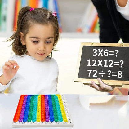 12x12 Multiplication Chart Games for Kids: Fun & Easy Learning! Press & Learn Multiplication Table Toy, STEM Math Skills Practice for Ages 4-12, Home & School Sensory Tool (US Certified Silicone)
