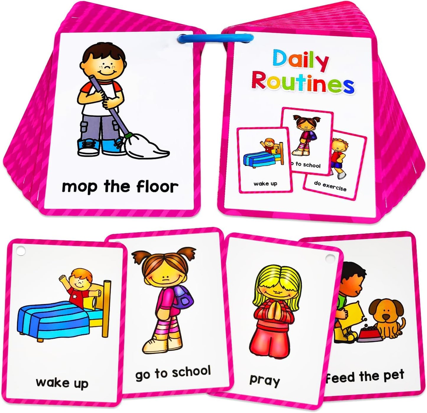 Learning Flashcards Number, 28 Different Number Educational Cards, Social Learning Card for Kids