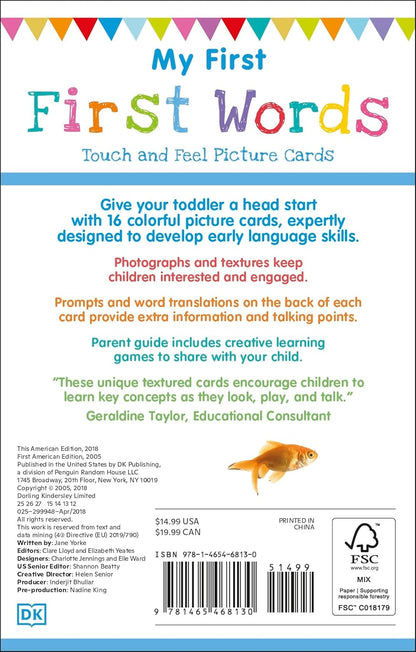 My First Touch and Feel Language Picture Cards: First Words (My First Board Books)