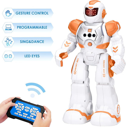 KingsDragon Robots Toy for Kids, RC Gesture Sensing Toy, Interactive Walking Singing Dancing Robot Birthday Presents for Boys Girls Age 6 7 8 9 Years Old