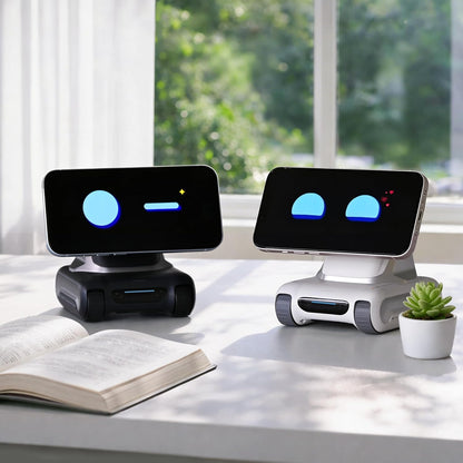 LOOI Robot-Space Black-AI Desktop Companion,ChatGPT&Gemini Voice Interaction,Visual Understanding,Personality&Memory,10W Wireless Charging,Tech&Gadget Gift,Electronic pets,Toy,Geek,Desktop Setup