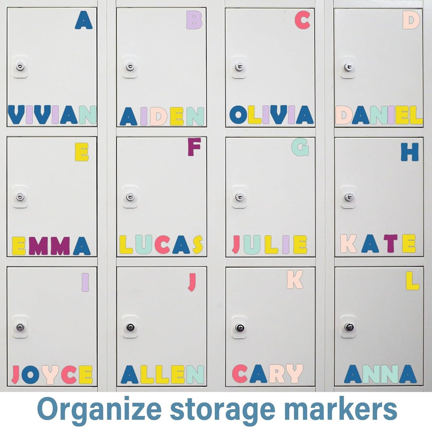 Qyeahkj 103 Pcs Glitter Silver Magnetic Letters - 2'' Alphabet Letters Kit for Classroom, Whiteboard, Fridge, Teachers & Preschool Learning