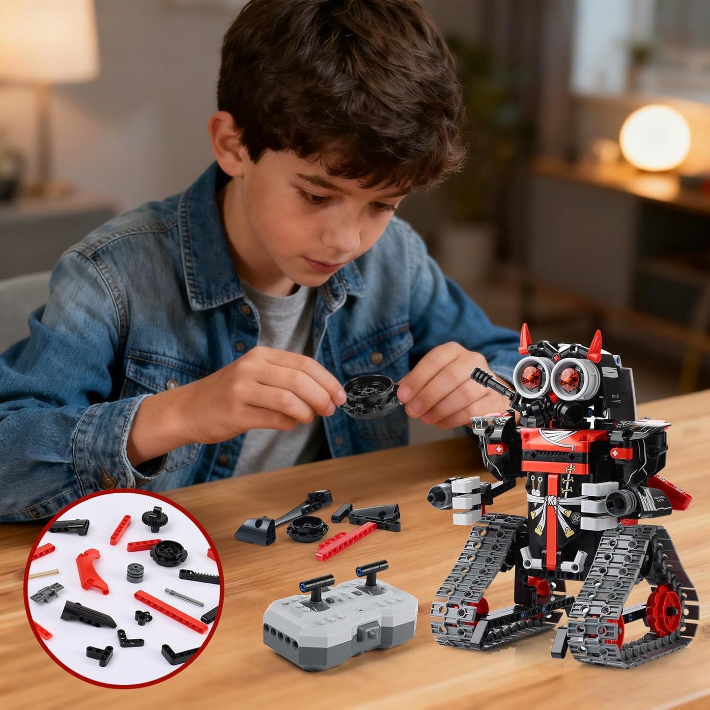 3 in 1 Robot Building Kits - STEM Toys for Kids 6 7 8 9 10 11 12+ Year Old, Birthday Gifts for Boys, Remote APP Control Coding Projects, Science DIY Robotics Kit