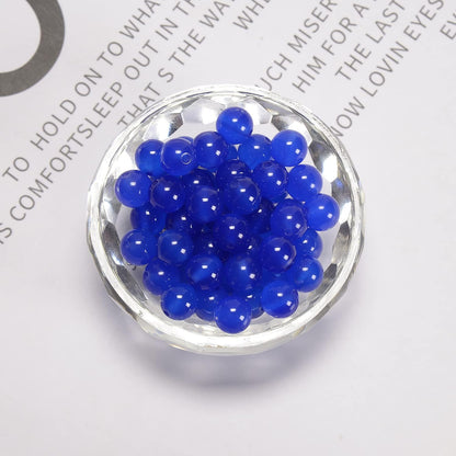 NCB 100pcs Original Natural Stone Beads Gemstone Round Loose Beads 6mm 8mm 10mm (Blue Aventurine, 6mm 100Beads) - Colors B