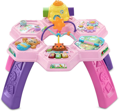 VTech Buzz and Learn Activity Table with Seven Interactive Play Zones, Blue