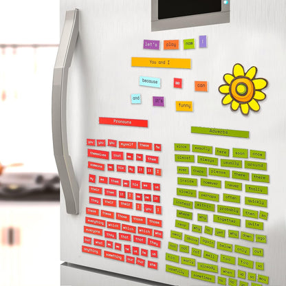 1047 PCS Poetry Magnets for Kids - Magnetic Sight Words, Refrigerator Fridge Magnets for Kids, Word Magnet for Fridge, Sentence Building, Sentence Magnet to Write Poems, Stories - Simply Magic