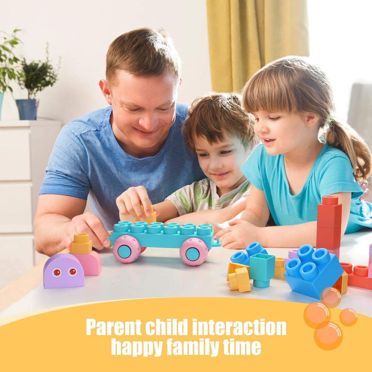 78 Pcs Top STEM Soft Building Block Sets for Kids Aged 18 months to 6 years.Mega Blocks for Baby.Large Construction Stacking Block Toys for Toddler to Improve Imagination、Creativity、Hands-on Ability