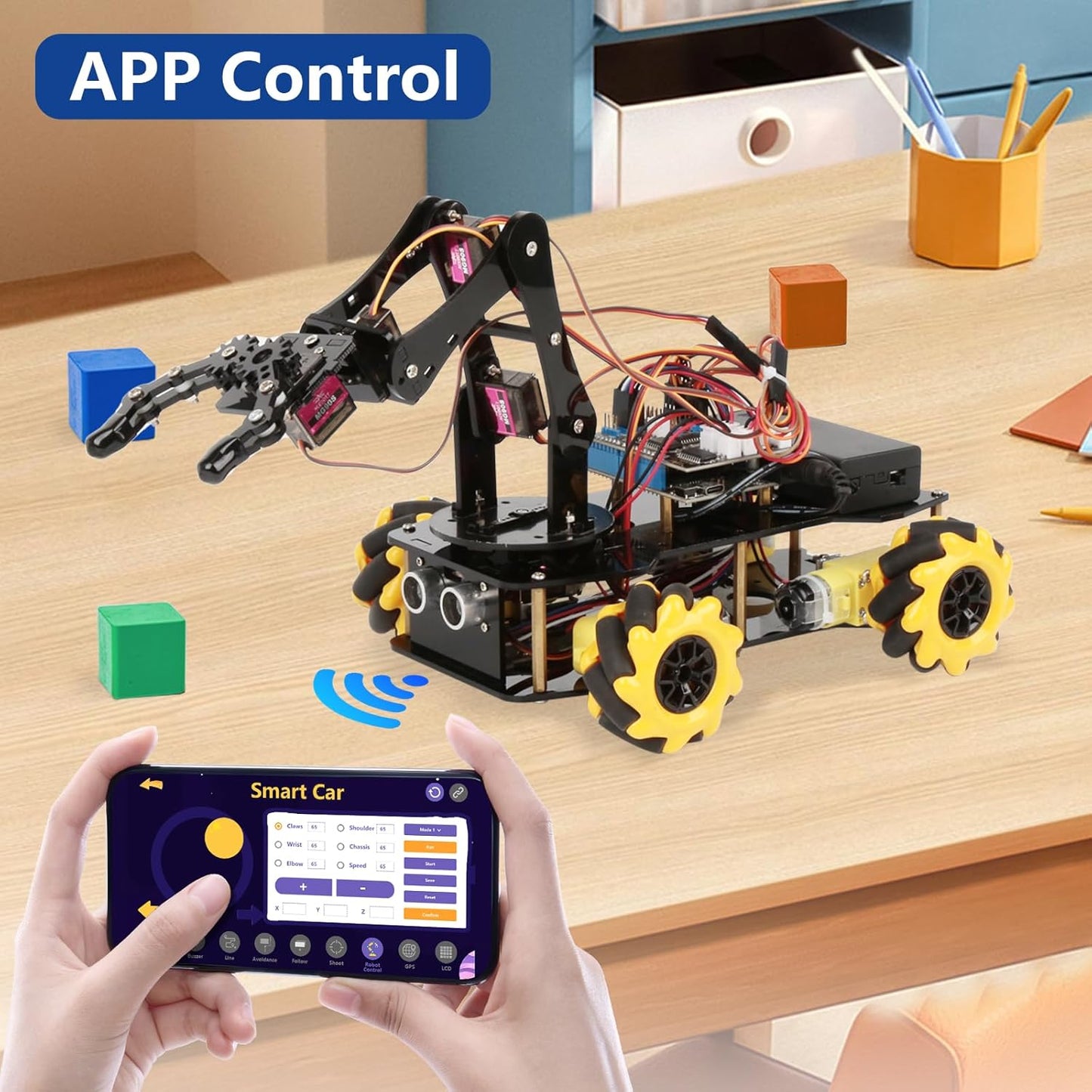 ACEBOTT Smart Robot Car Kit Compatible with Arduino, Robotics for Kids Ages 8-12 12-16, Electronic Programming Project/STEM Science Kits Coding Gifts for Adults and Youths