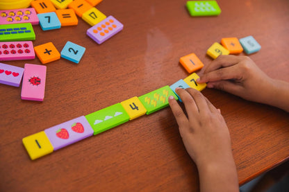 Educational Insights Math Dominoes Addition & Subtraction - Math Preschool Activities for Classroom & Home, Toddler Learning Toys, Gift for Ages 3+