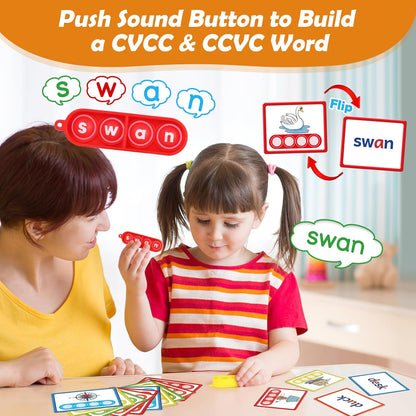 Aizweb Sight Words Flash Cards, Phonics Games Learn to Read Spelling Reading Learning Games, Dolch Site Words Digraphs CVC Blends Long Vowel Sounds for Pre-k Kindergarten 1st 2nd 3rd Speech Therapy