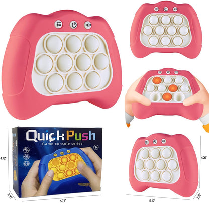 Intoypad Pop The Target! Handheld Speed Push Game Machine: A Fun Multiplayer Game for Family. Sensory Fidget Toy Christmas Toys Gifts for 6 7 8 9 10 11 12 Years Old Kids Road Trip Car Games Light Blue