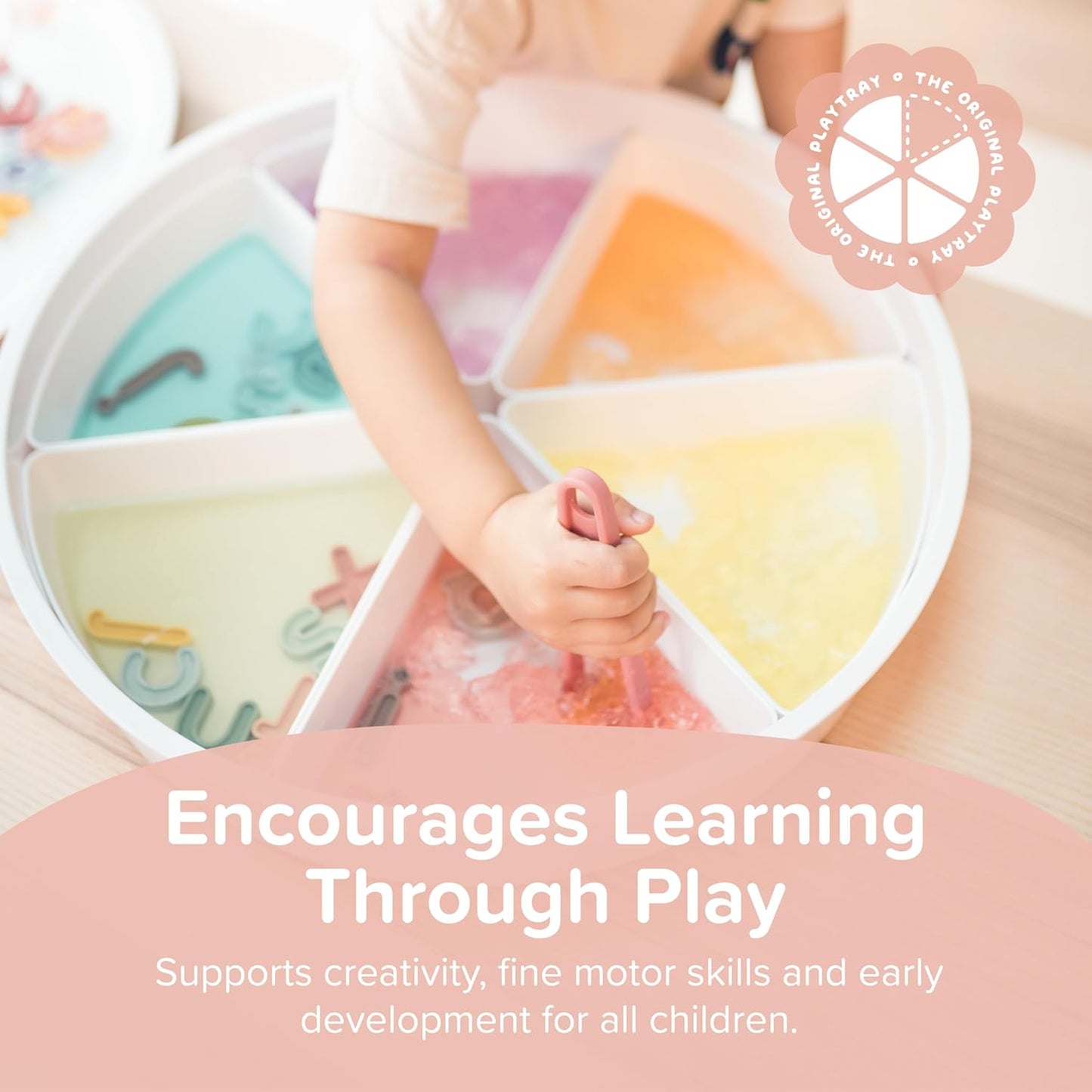 Inspire My Play Starter Bundle - Sensory Bin with Lid and Removable Storage Inserts