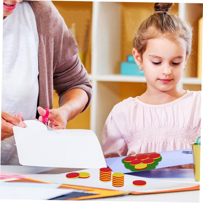 BESPORTBLE 2sets Discs Math Learning Counters Math Addition Math Counters Counting Blocks for Counting Blocks for Math Tokens Color Counting Chips 100pcs*2