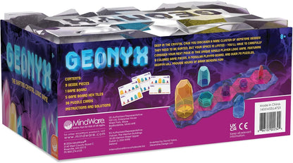 MindWare Geonyx Single-Player Logic Game, Crystal-Shifting Brain Teaser Puzzle with Progressive Challenges for Critical Thinking and Spatial Reasoning, Solo Play for Kids and Adults Ages 8 and Up