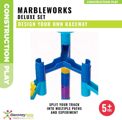 Discovery Toys MARBLEWORKS Marble Run Starter | Kid-Powered Learning | STEM Educational Building Block Toy Learning & Childhood Development 5 Years Old and Up