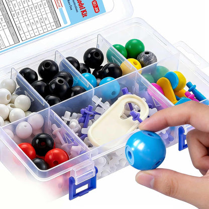 Chemistry Molecular Model Kit (208 Pcs) for Student and Teacher,Organic and Inorganic Chemistry Learning Set,Motivate Enthusiasm for Learning Chemistry and Raising Space Imagination