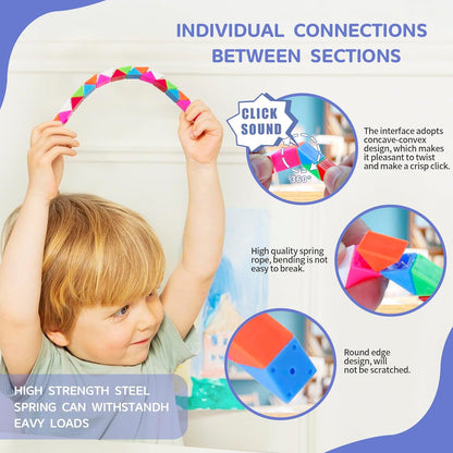 Mini Fidget Snake Cube Toys 30PCS Party Favors Bulk-Goodie Bag Stocking Stuffers for Kids, Treasure Box Toys for Classroom Reward, Quiet Sensory Travel Toy for Ages 4-8, Gift for Kids Birthday