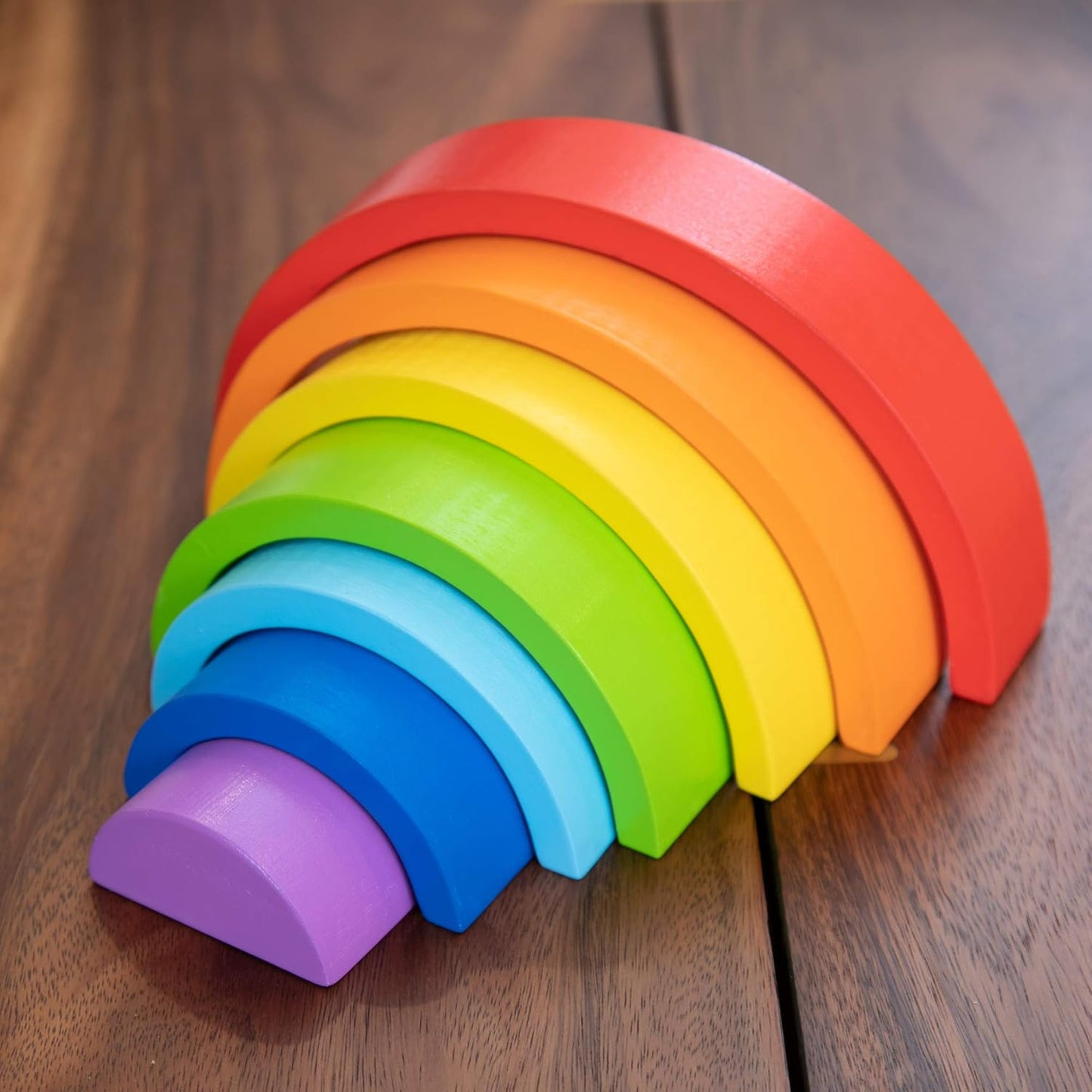 Fat Brain Toys FBT Rainbow Stacker - Rainbow Arches Stack and Play Baby Toys & Gifts for Ages 2 to 3
