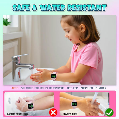 Potty Training Watch and Board Book for Kids: Water Resistant Potty Watches for Toddler Boys Rechargeable Toilet Reminder Dinosaur Toddler Watch 1-3 Birthday Gifts for 2 3 4 Year Old Boy (Blue)