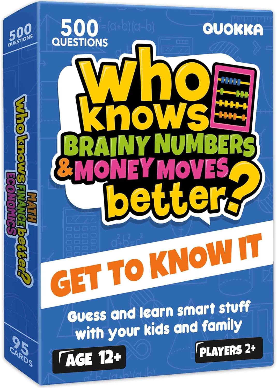 QUOKKA Board Games for Kids 8-12 and Family - Set of 4 Who Knows It Better? - 2000+ Questions Across Biology, Culture, STEM and Math - Educational Trivia Cards for Learning and Game Night