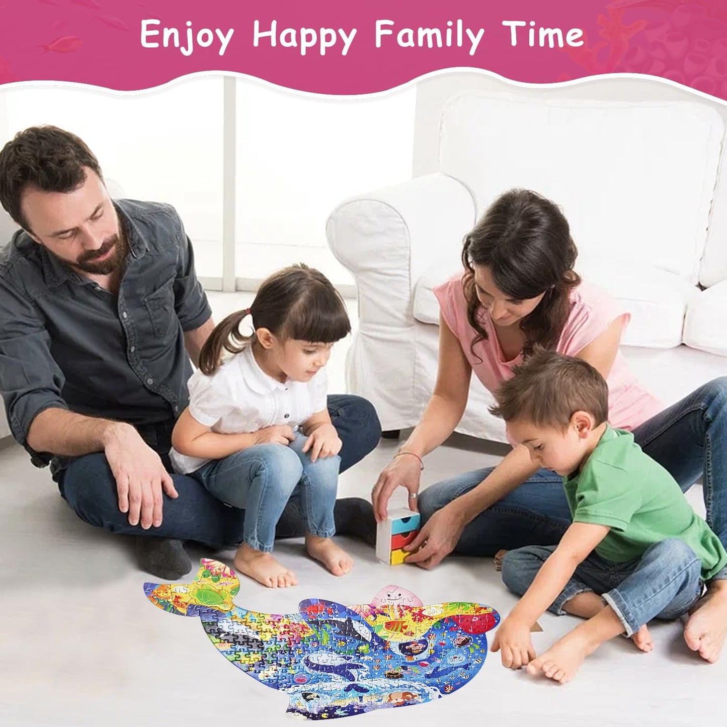 Dinosaur Puzzles for Kids Ages 6-8 Years Old 295 Piece Jigsaw Puzzles Unique Animal Shape Floor Puzzle Ages 8-10 Learning Educational Toys Birthday Gift for Boys Girls Ages 10-12