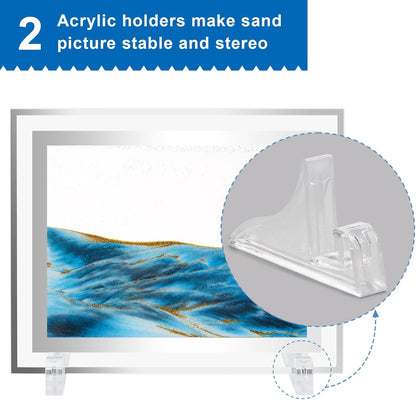 Coitak Moving Sand Art Picture, Dynamic Sand Picture, Desktop Sand Art for Home Decor and Office (12x10inch)