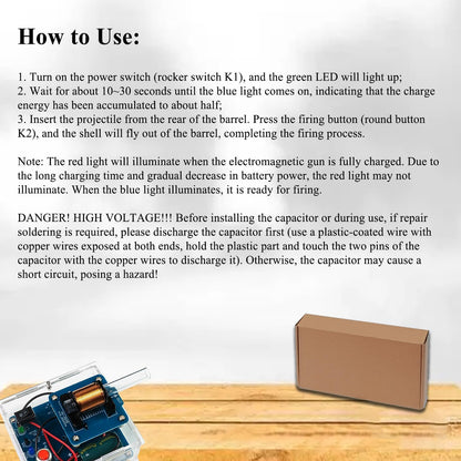 ISolderStore Electronic DIY Kits Mini Mganet Shooter Kit Soldering Practice Kit DIY Soldering Project for Teens Kids Adults Thanksgiving Xmas Gift
