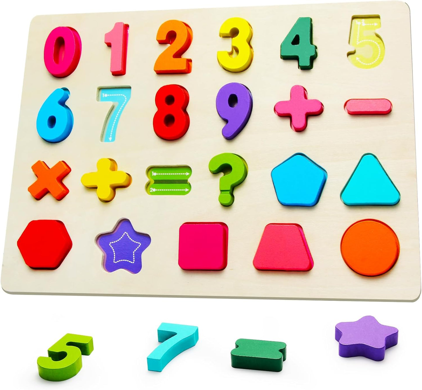 Wooden Puzzles for Toddlers, ABC Alphabet Puzzle, Learning Toys, Preschool Learning Activities, Preschool Educational Toddler Puzzle for Gift Set