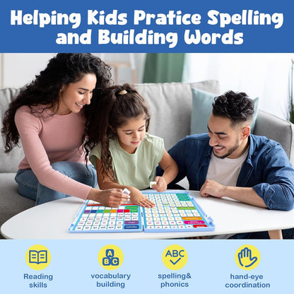 Aizweb Phonics Magnetic Letters Tiles,Hooked on Phonics Alphabet Letter Sound,Learn to Read Spelling Phonemic Awareness Speech Therapy Reading Manipulative,Preschool Pre k Classroom Materials