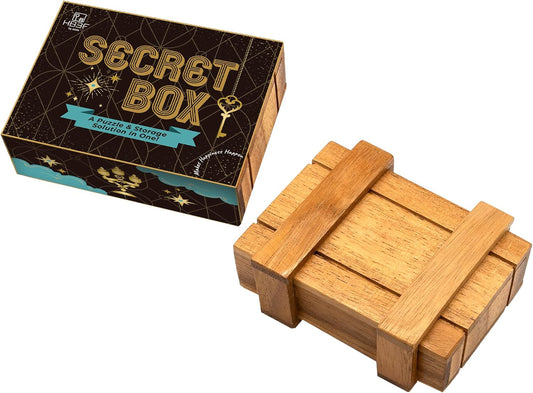 BSIRI Wooden Secret Money Puzzle Box Brain Teaser with Hidden Compartments Ideal Jewelry Stash 3D Lock Gift Card Wood Stash Holder for Cash Gifts Storage for Kids and Adults Double Magic Puzzles Boxes