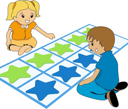 Woanger 22 Pcs Giant Ten Frame Floor Mat Activity Set Ten Frame Trays and Foam Counters Ten Frame Math Manipulatives Classroom Resources for Math Addition Subtraction Learning